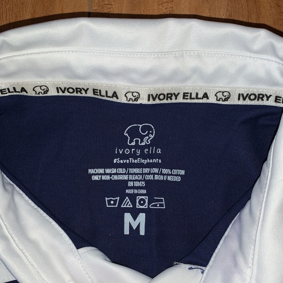 IVORY ELLA LONG SLEEVE POLO - Picture 4 of 4